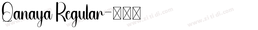 Qanaya Regular字体转换